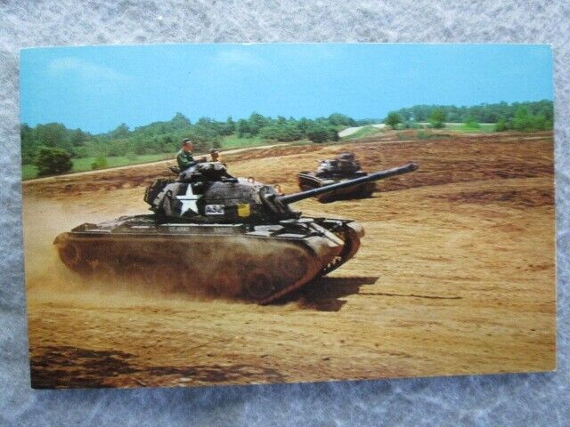 U. S. Army Training Center, Driving Battle Tanks, Fort Knox, Kentucky Postcard
