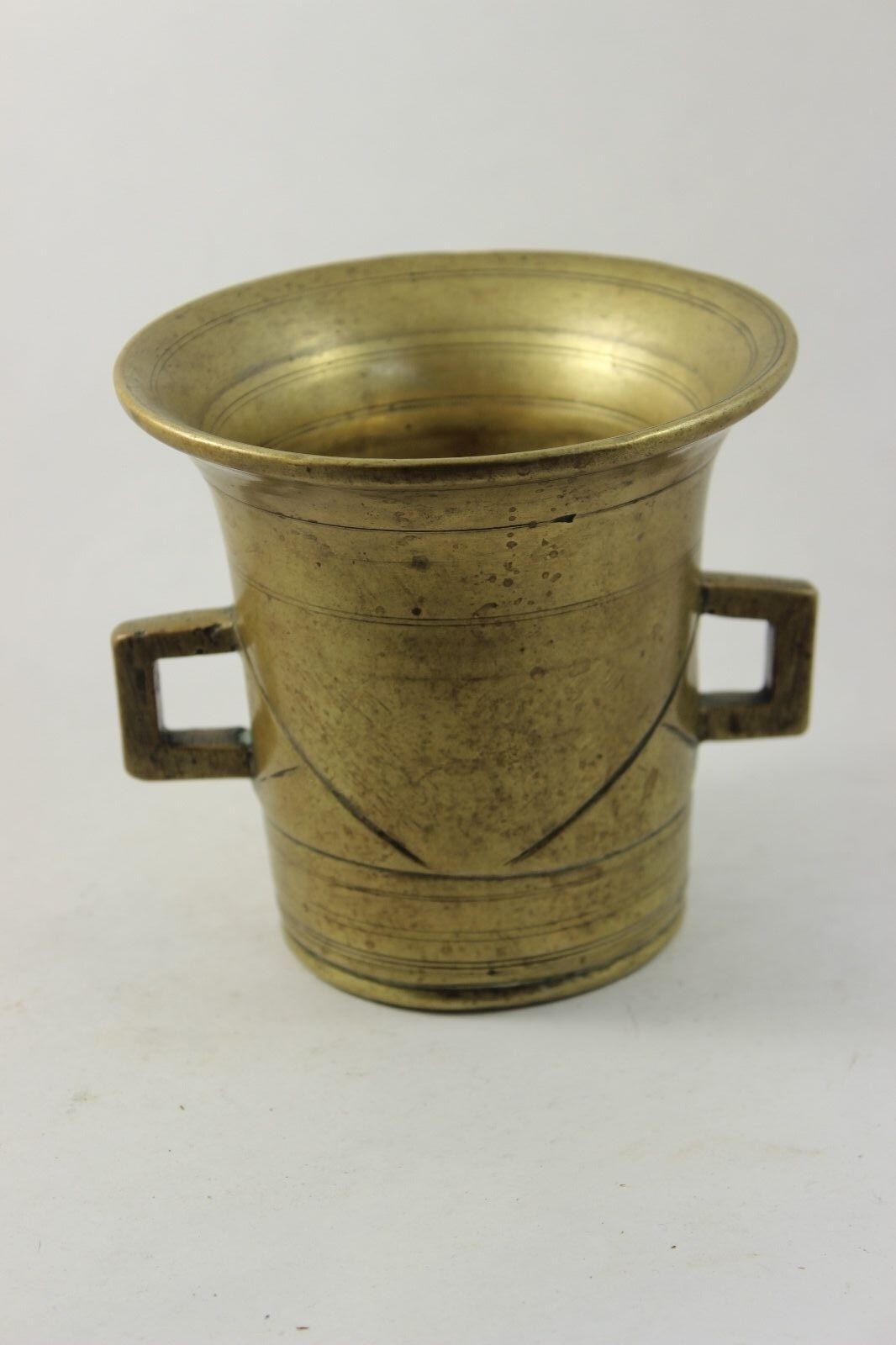 Antique Heavy Brass Mortar used to Grind Powders