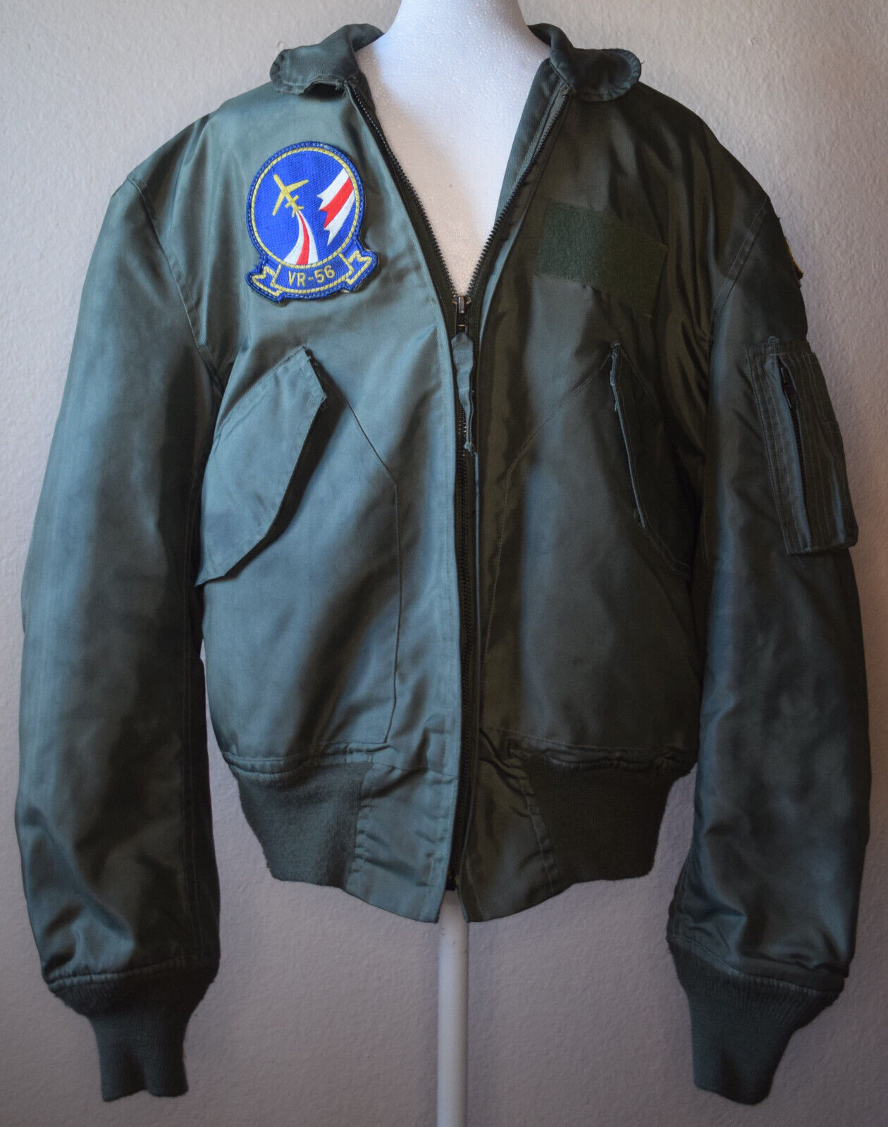 CWU-36/P vintage Flight Jacket Flyer\'s Mens Summer medium with VR-56 unit patch