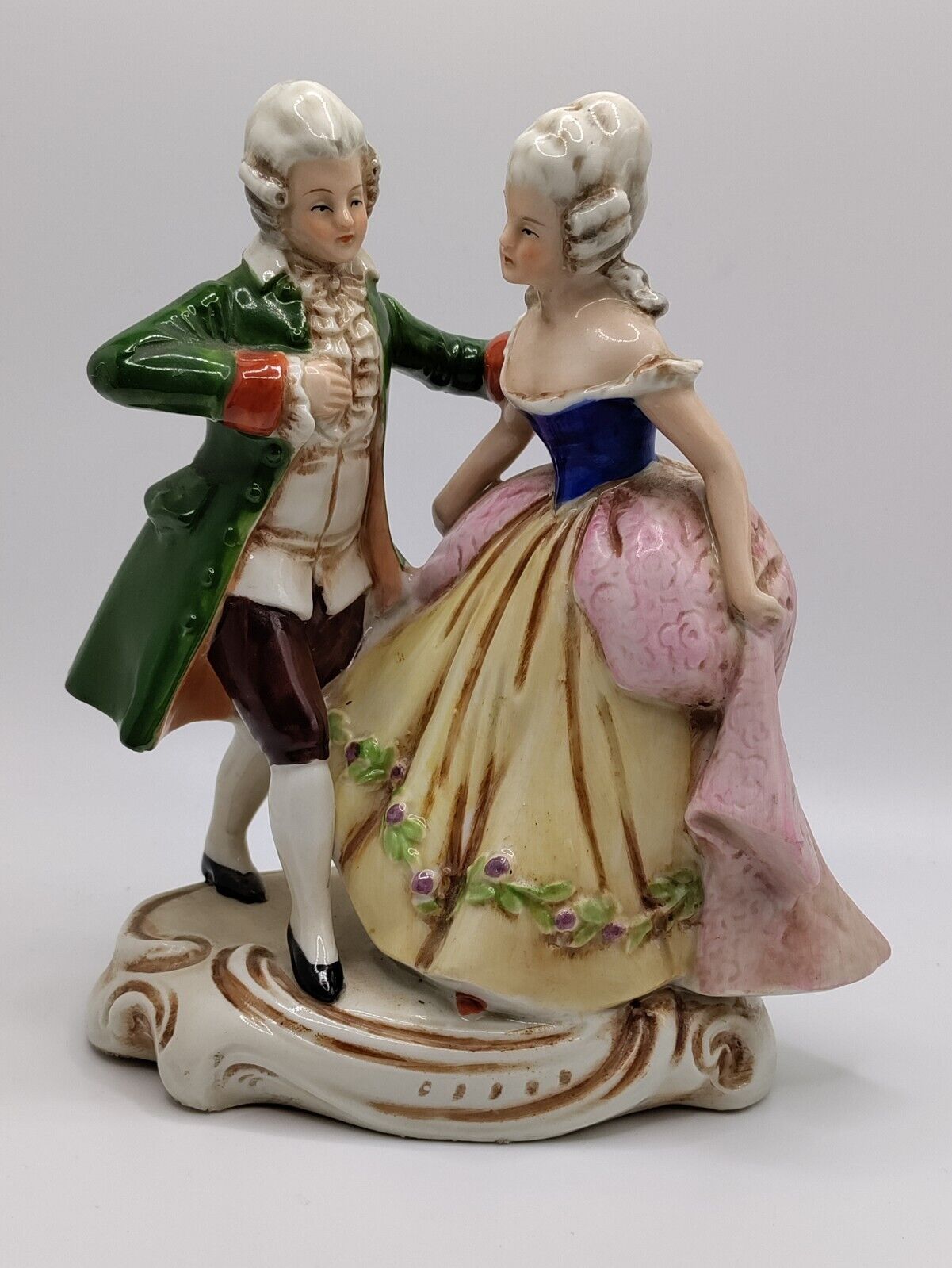 Antique Germany Dancing Couple Porcelain Figurine