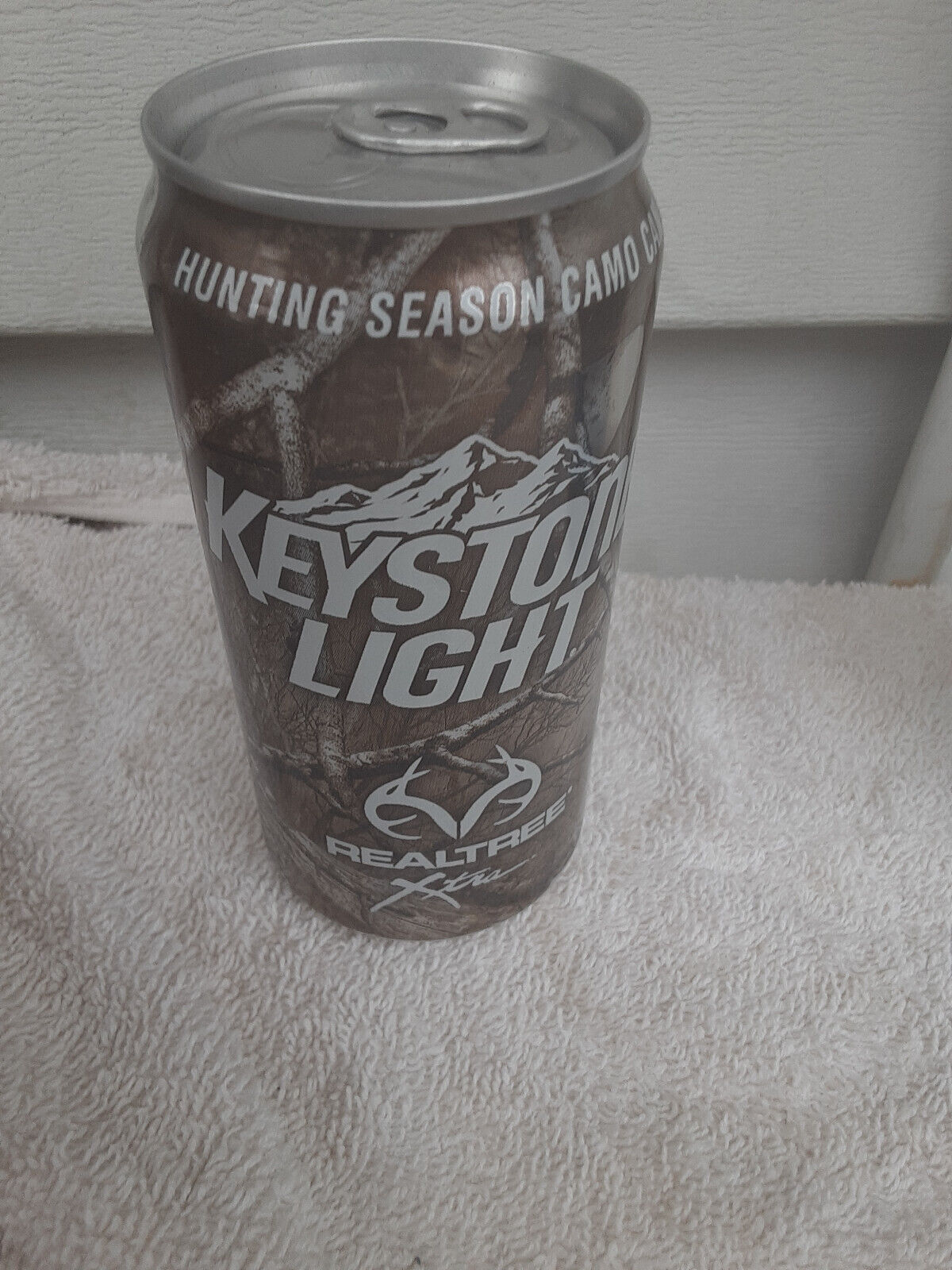 KEYSTONE LIGHT 2012 HUNTING CAMO ALUMINUM  CHEAP  BEER CAN CANS EMPTY  DOW