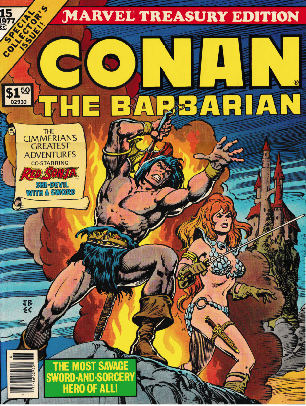 CONAN THE BARBARIAN MARVEL TREASURY EDITION 15 1977 - EX COND - STORED IN BOX