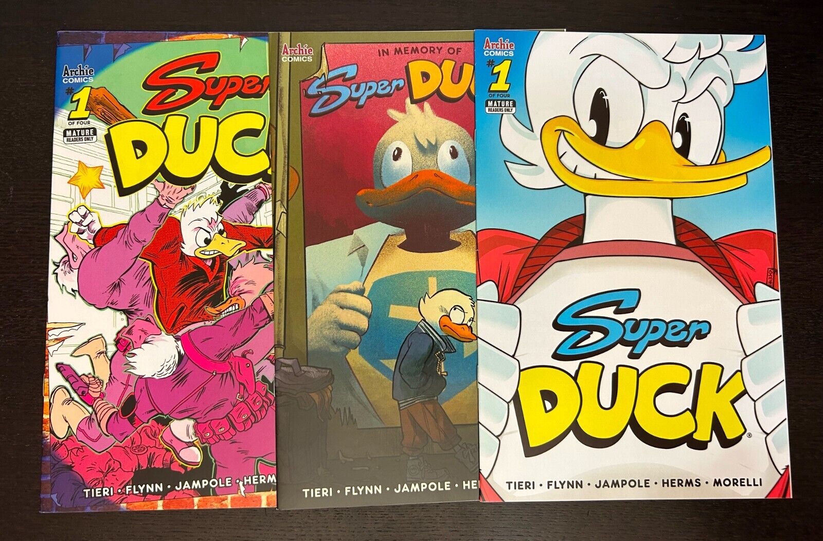 SUPER DUCK #1 (Archie Comics 2020) -- 1st Printing + 2 VARIANT COVERS Set