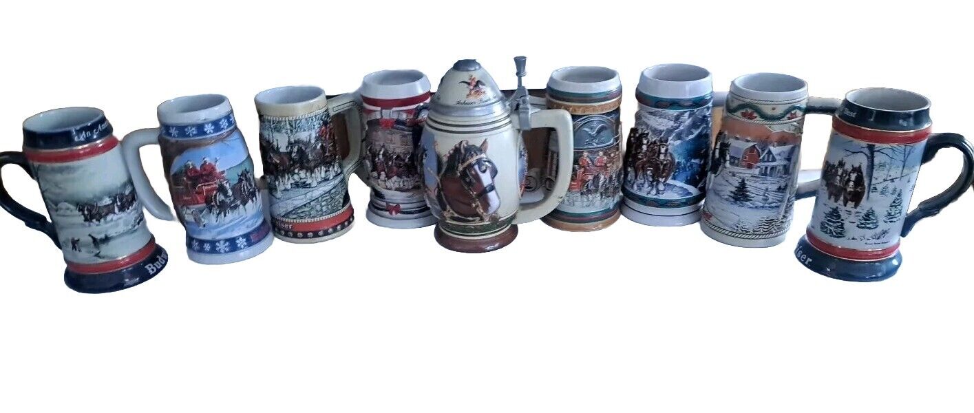 Vintage Budweiser A Perfect Christmas And More 9 Beer Stein