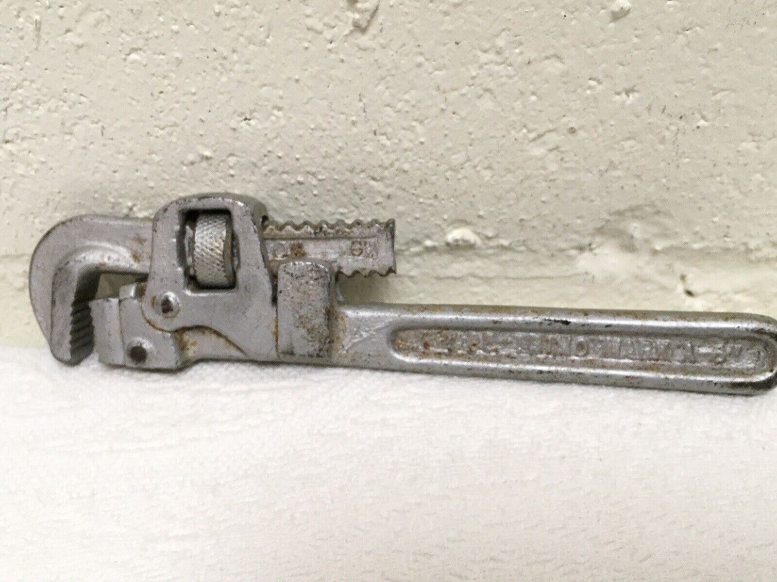 Vintage TRADE “TRIMO” MARK A-6” Pipe Wrench. PAT. JUNE 18, 1889. U.S.A.