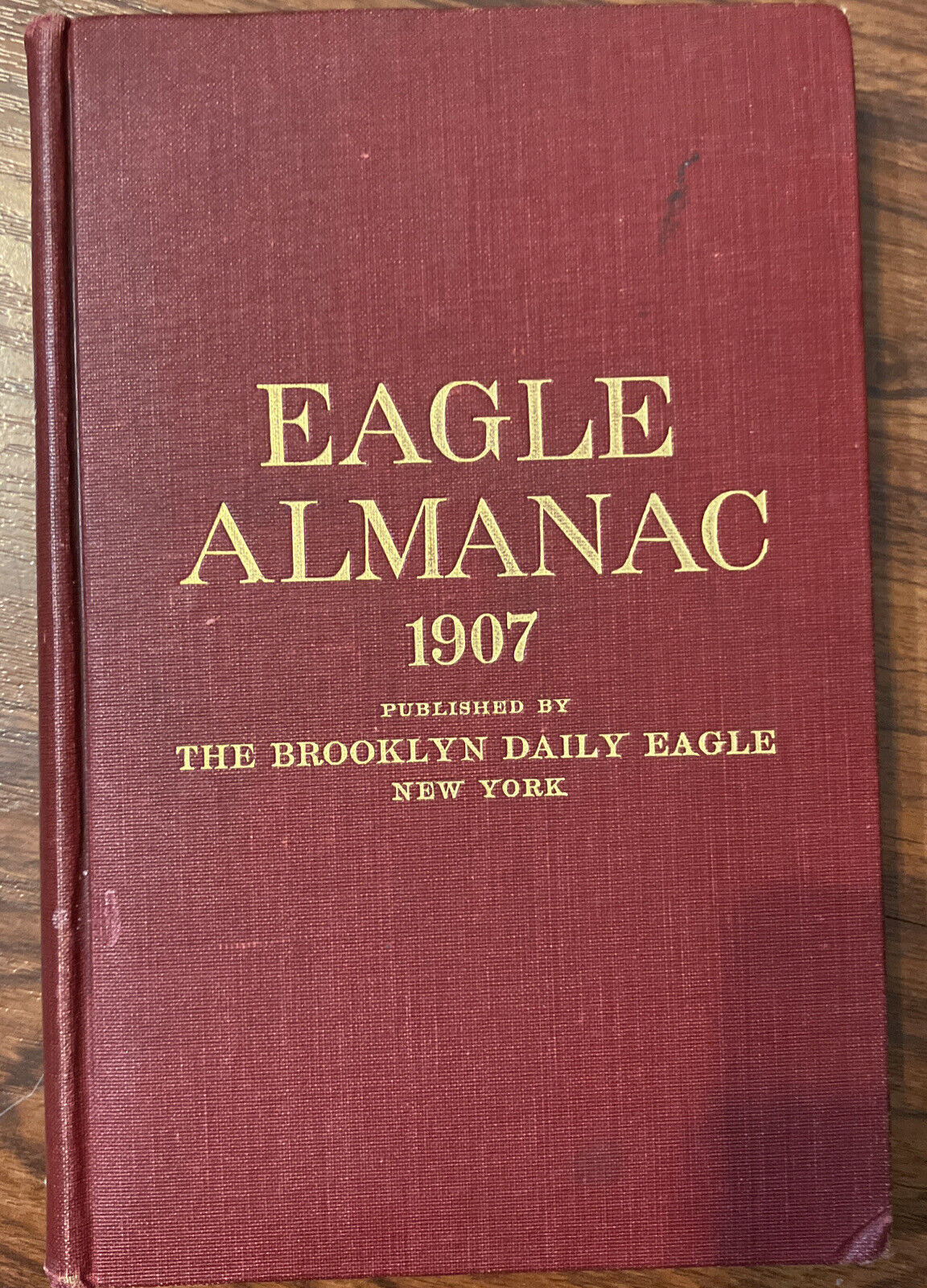 ORIG 1907 Brooklyn Daily Eagle Almanac w/ bound Maps NYC New York City book