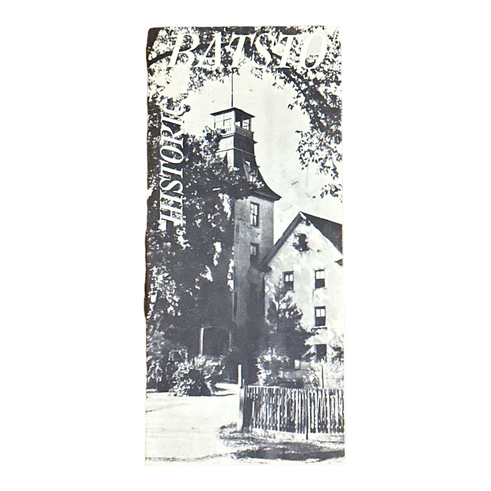 Vintage Historic Batsto New Jersey Travel Brochure Pamphlet Map 1966