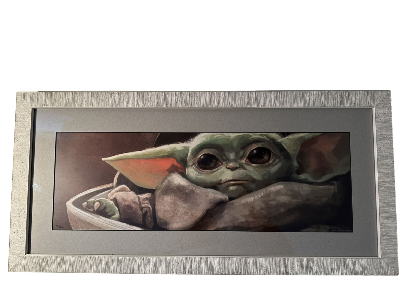 Star Wars The Mandalorian Baby Yoda The Child Fine Art- 107/350 Disney Exclusive