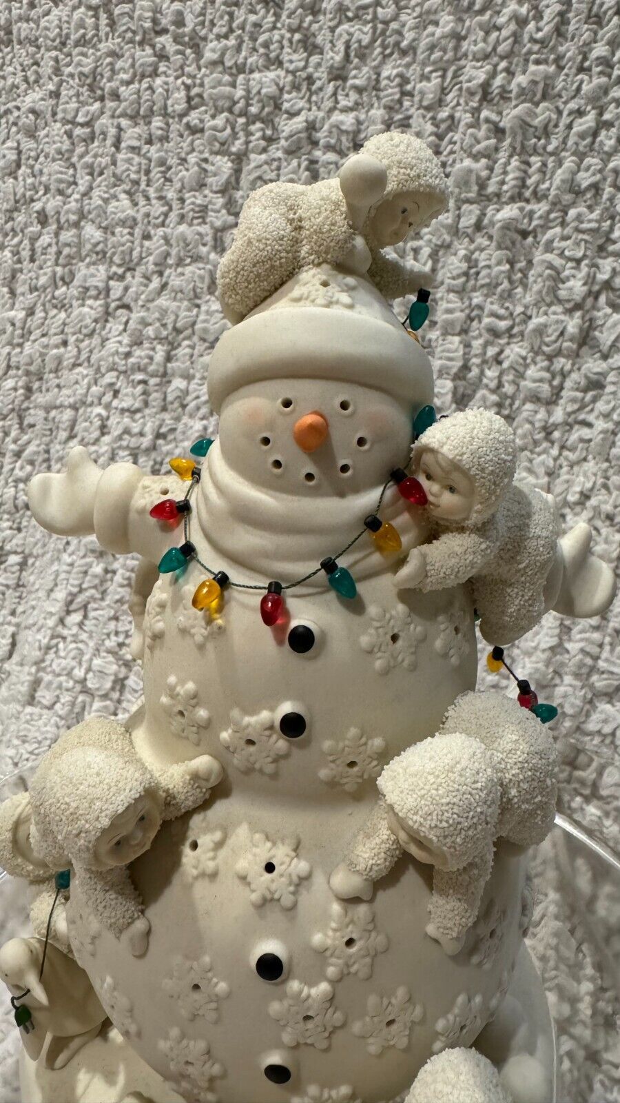 RARE VINTAGE 2005 Dept 56 The Snowbabies Christmas Snowman (56.06503) W/ LIGHT