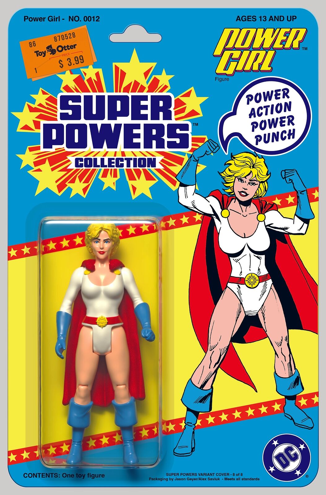 Pre-Order POWER GIRL #12 COVER D JASON GEYER & ALEX SAVIUK DC SUPER POWERS CARD
