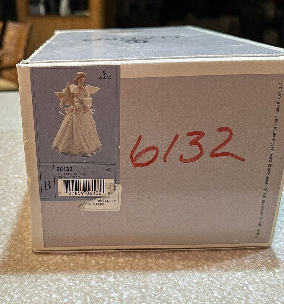 Lladro Angel of the Stars 6132 Figurine , Angel DE LA ESTRELLA Original Box