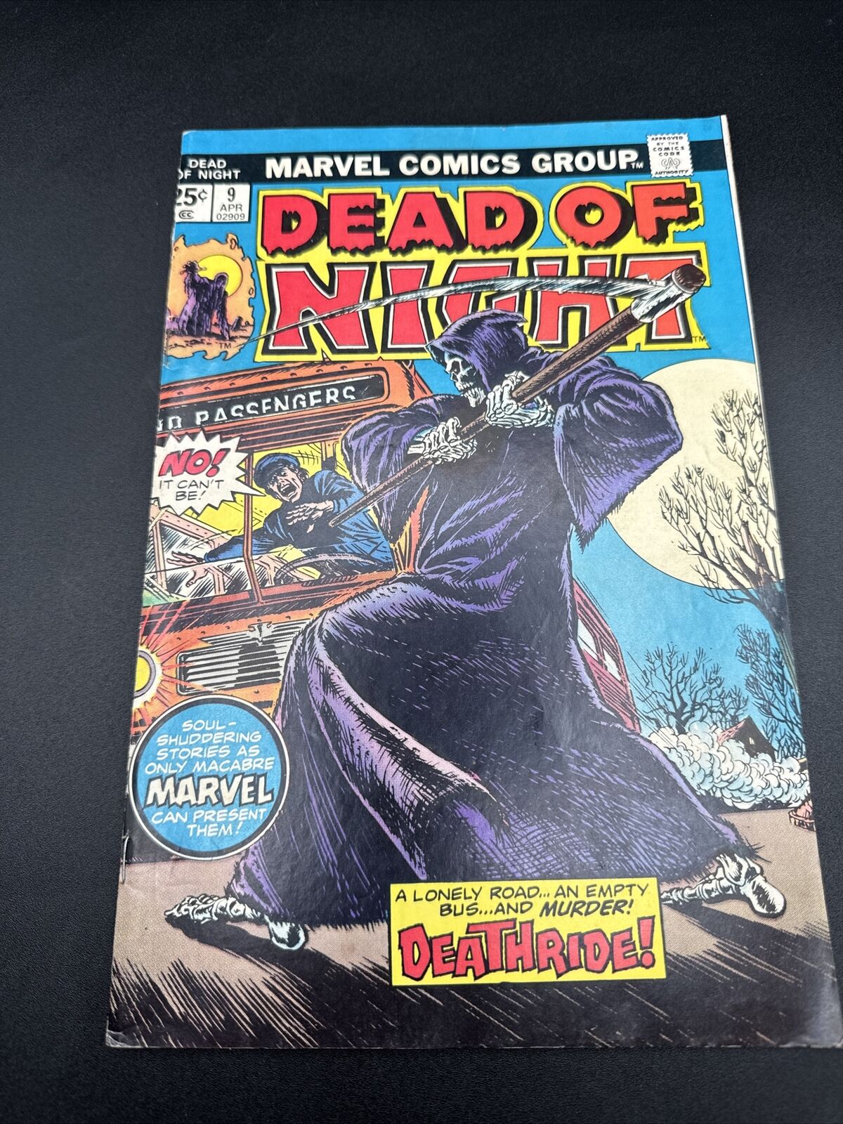 Dead of Night Comic Book #9 (1973) Horror Fear Macabre Deathride Romita Marvel
