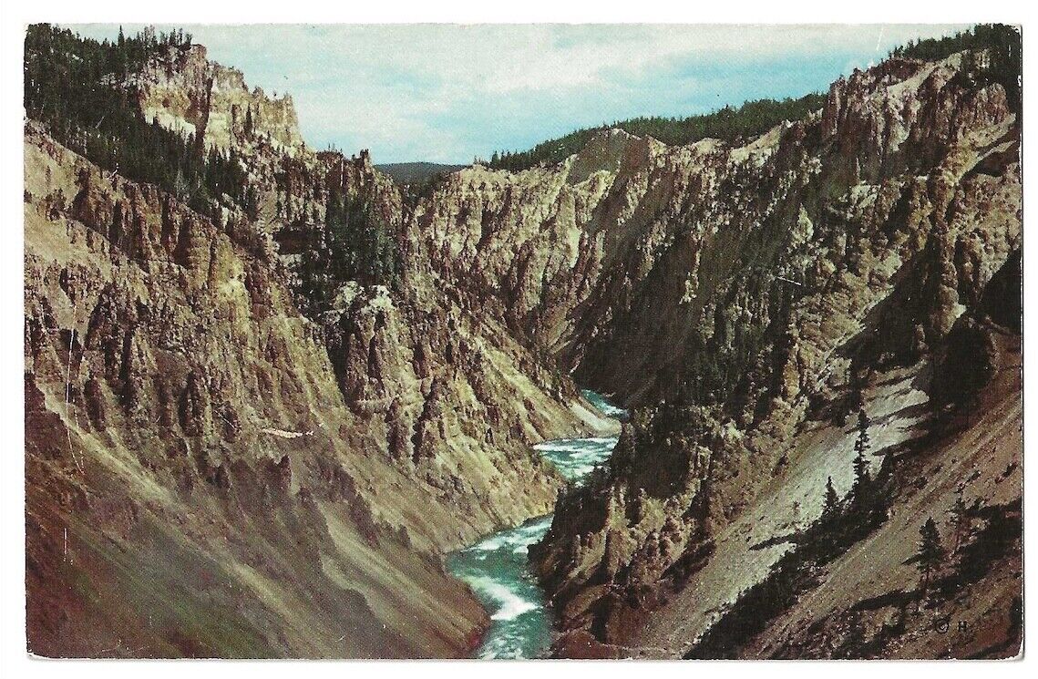 Yellowstone National Park c1950's Grand Canyon of Yellowstone River