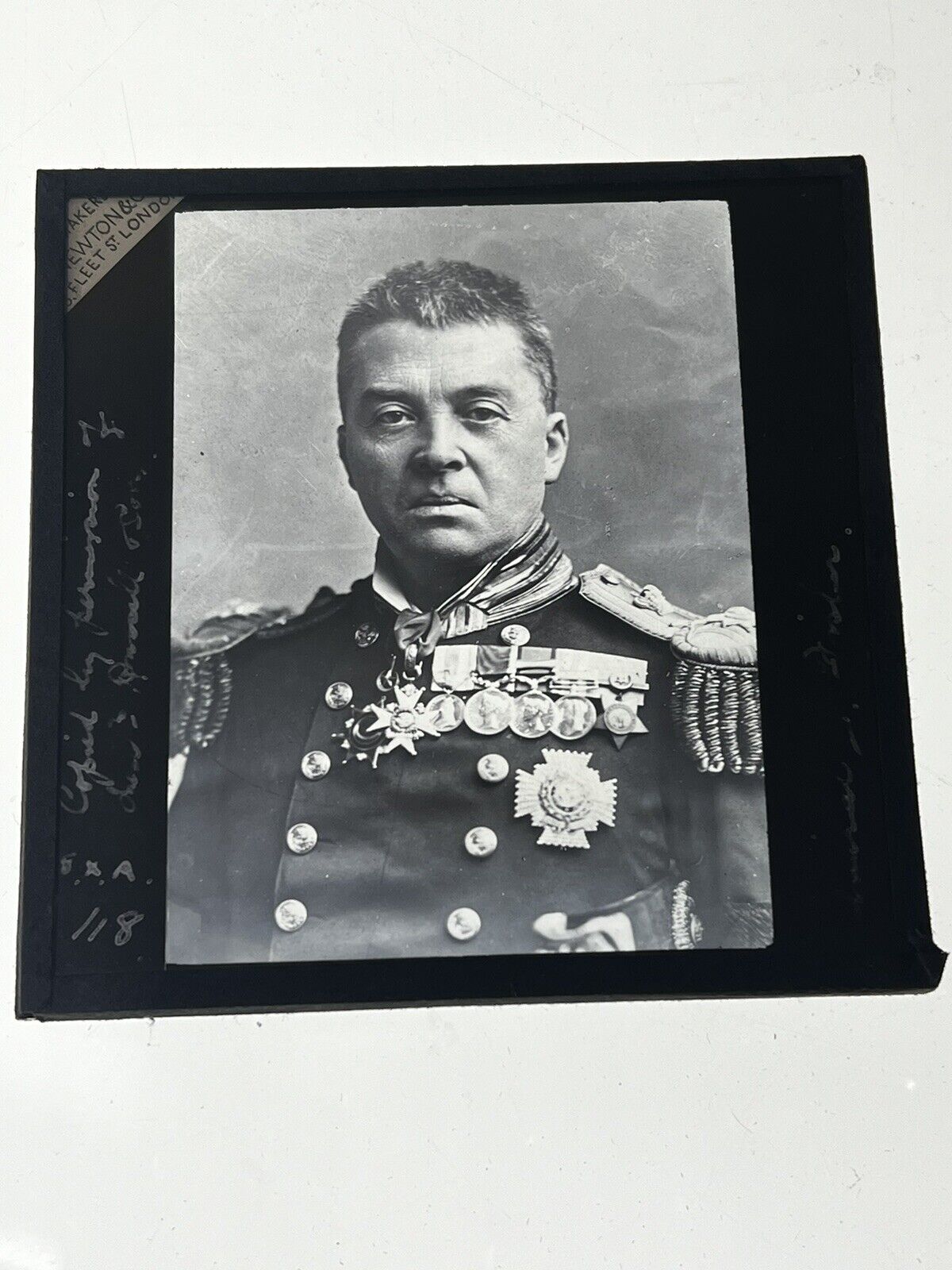 Lantern Slide Lord Fisher WWI British admiral ROYAL NAVY