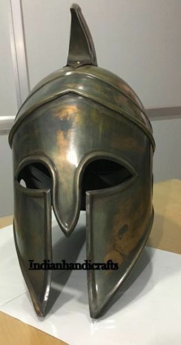 Decorative Greek Helmet Corinthian Bronze Helmet Armor Steel Crest helmet