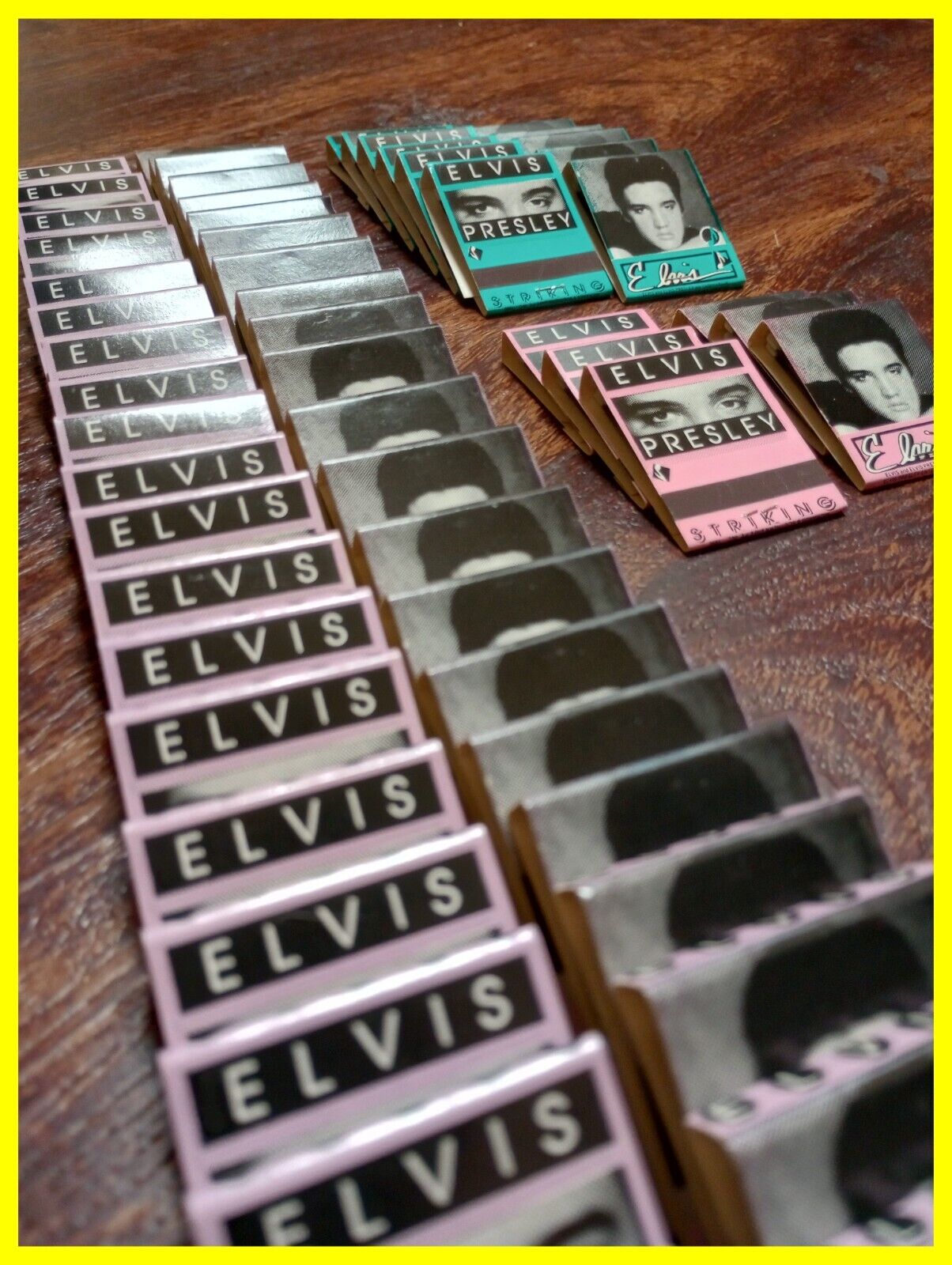 Elvis Presley Match Books Music History Vintage 1990 3 Colors Striking Unstruck