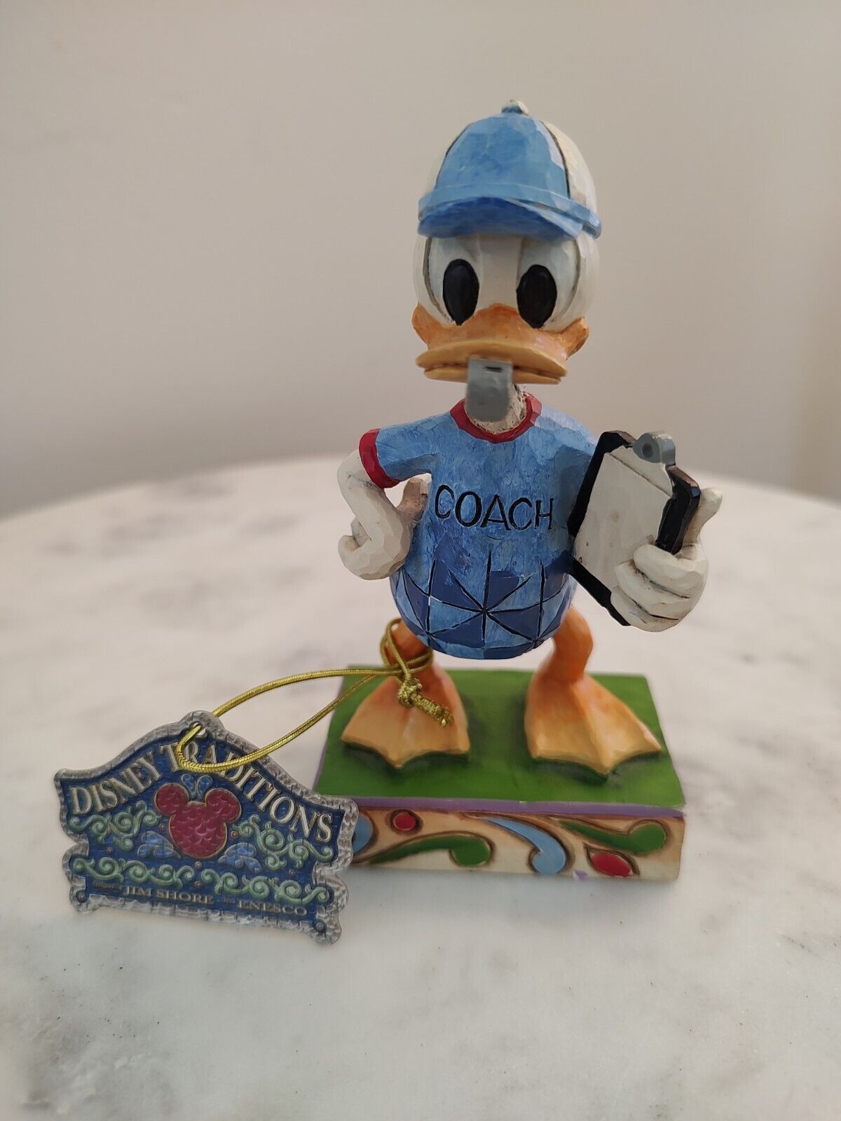 Jim Shore Disney BEST COACH 4031471 Donald Duck, No Box. See Pics For Condition 