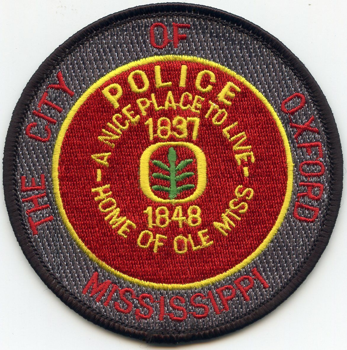 OXFORD MISSISSIPPI MS Home of Ole Miss POLICE PATCH