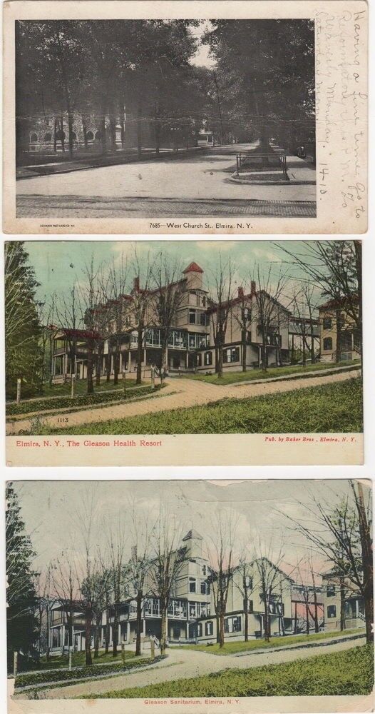 Group of Elmira, NY Post Cards 1907-1910