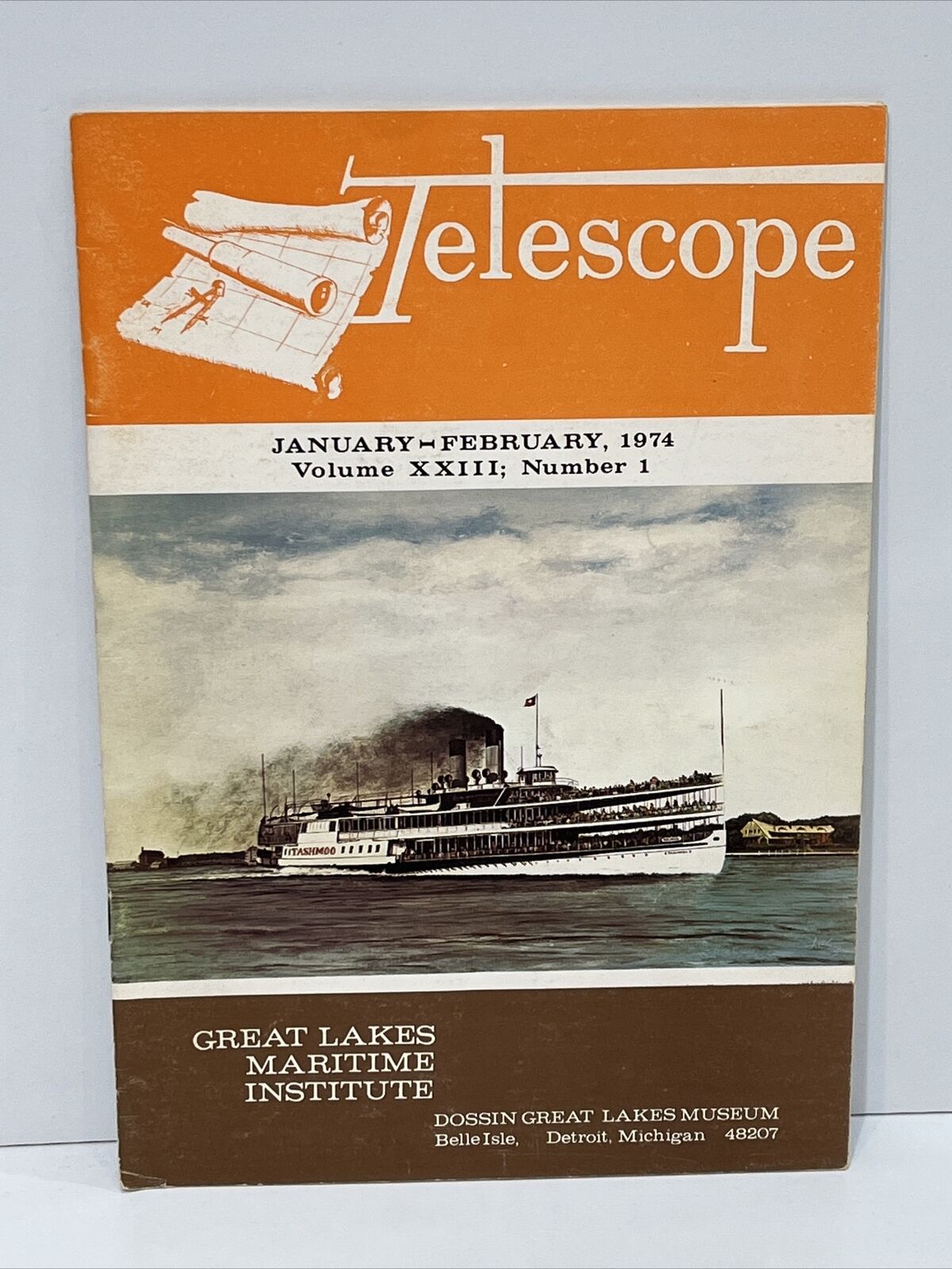 Telescope Journal Great Lakes Maritime Institute Dossin Museum 1974 Number 1