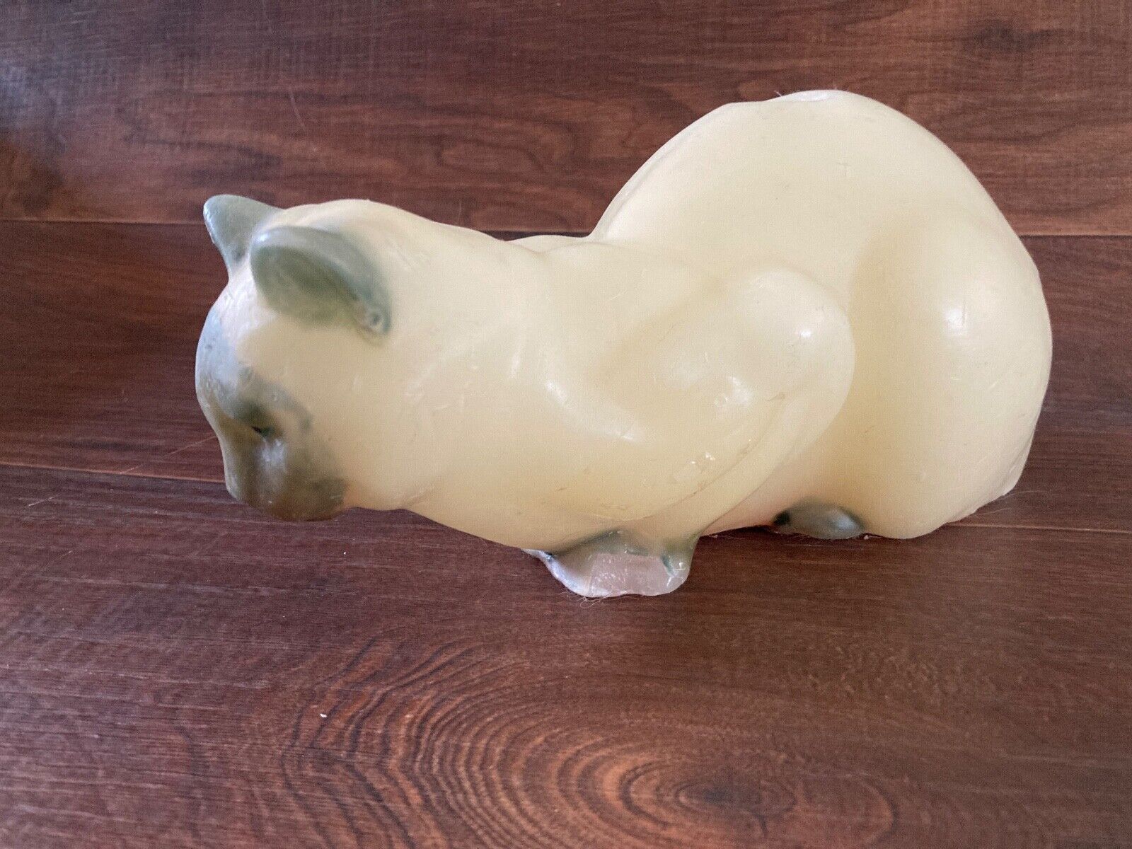 Vintage Large Cat Candle Mid Century Modern Unusual Very Cool