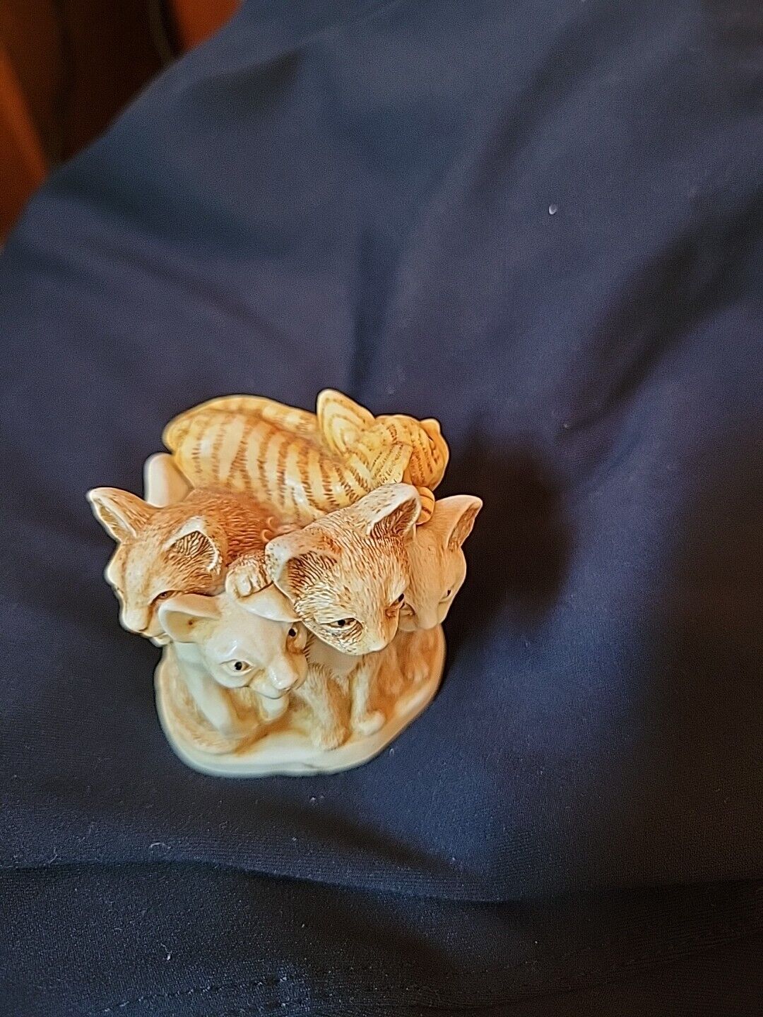 Harmony Kingdom Cat Trinket Box Figurine Rare