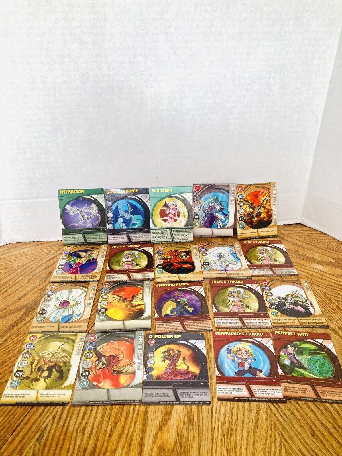 Bakugan Trading Cards Lot(20) 2008 Spin Master Some Rare Some Duplicates