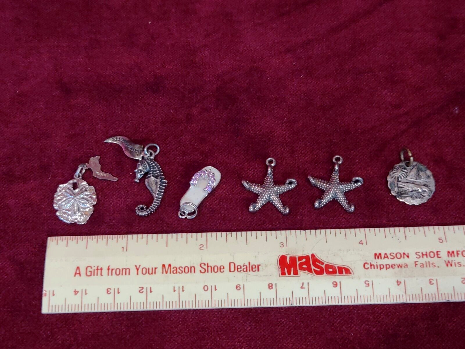 Vintage Sterling Silver Beach Charms