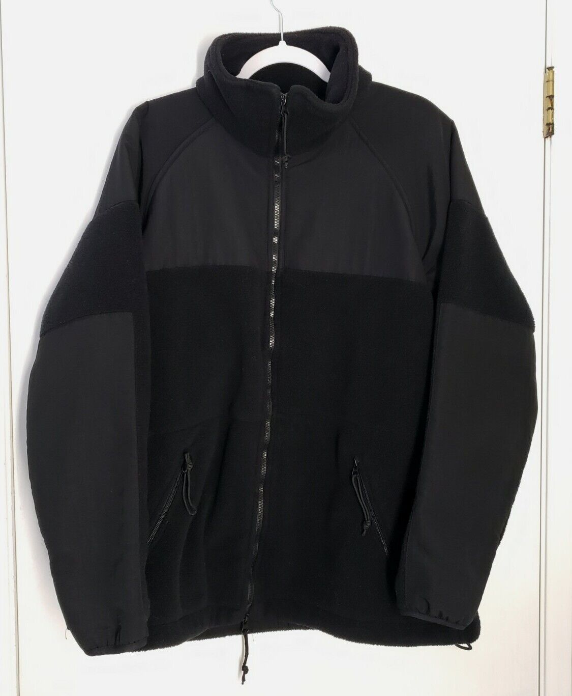 USGI US Military Polartec Black Fleece Jacket Shirt Large ECWCS USA Made