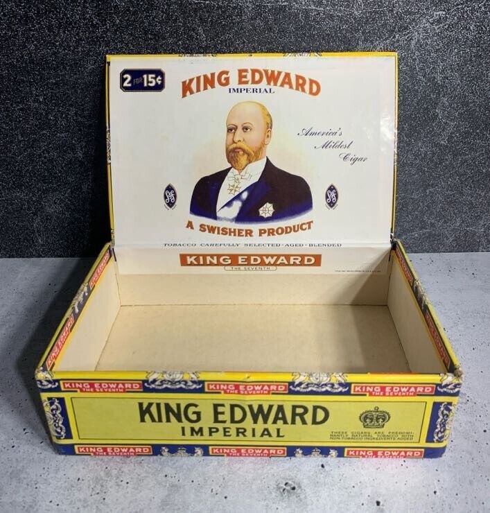 King Edward The Seventh Imperial Cigar Box - Mild Tobaccos - 2 for 15¢