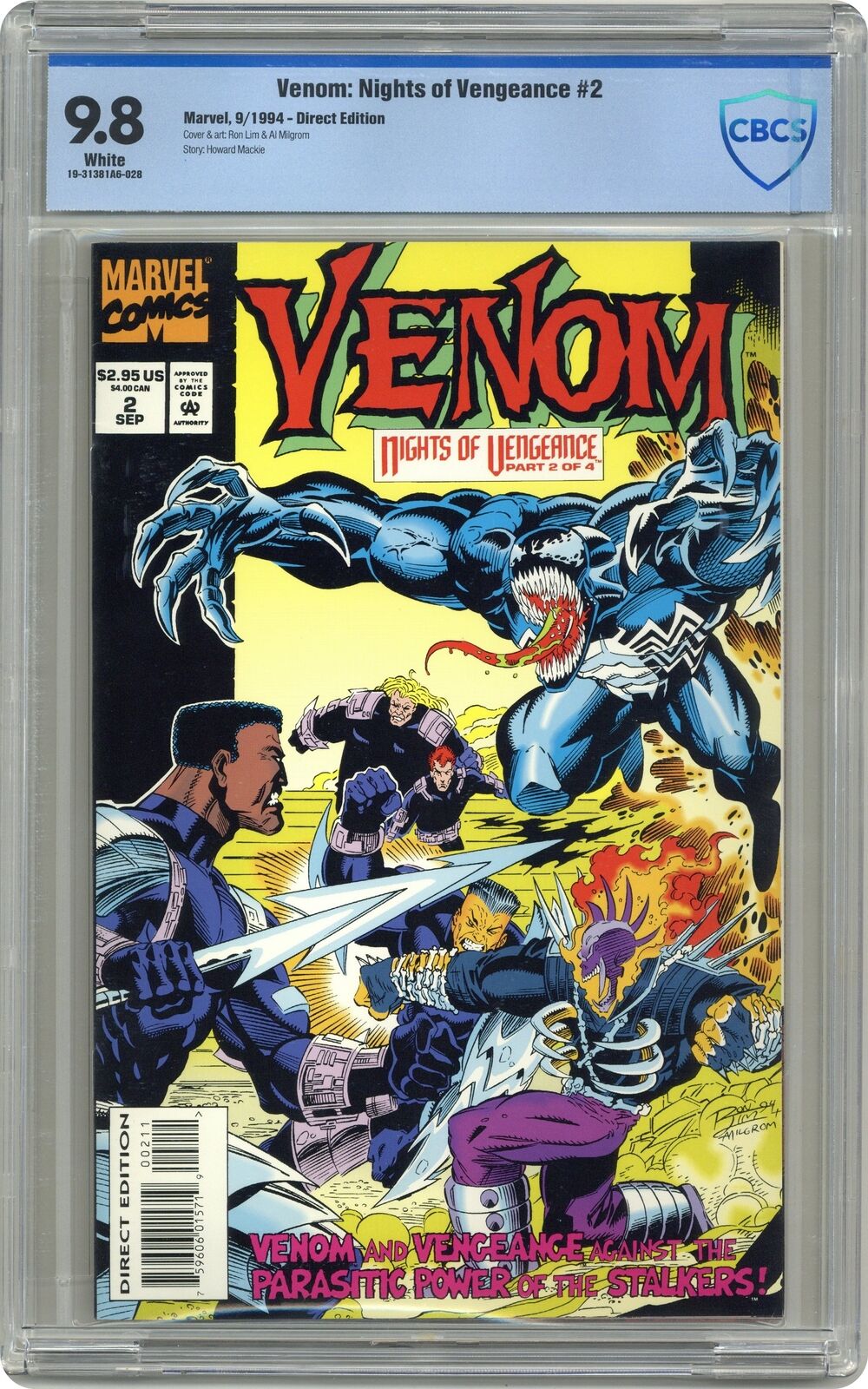 Venom Nights of Vengeance #2 CBCS 9.8 1994 19-31381A6-028