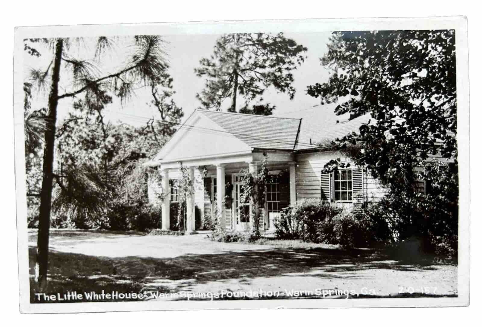 The Little White House. Warm Springs Foundation. Georgia. Vintage Postcard