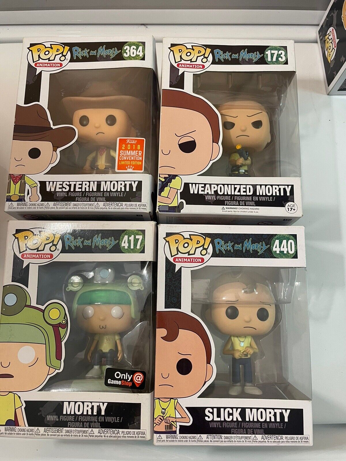 Funko Pop Rick And Morty Lot Of 4 Morty 