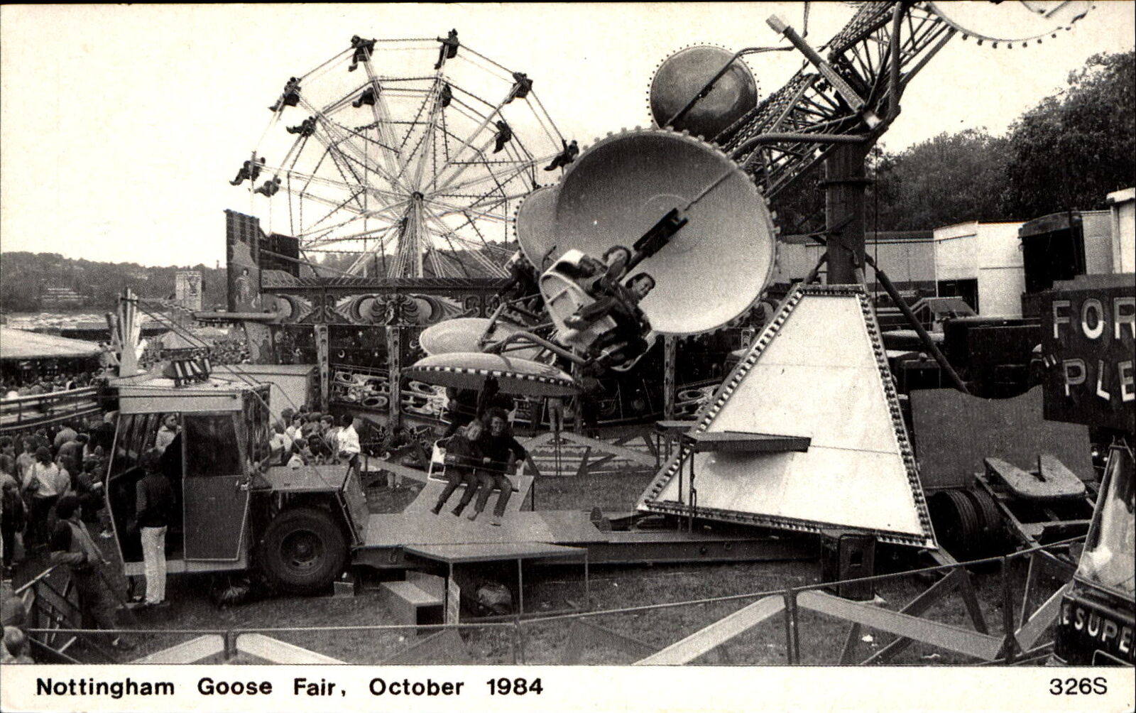 Nottingham England UK ~ Goose Fair 3 ~ 1984 ~ Ltd Ed ~ amusement park rides