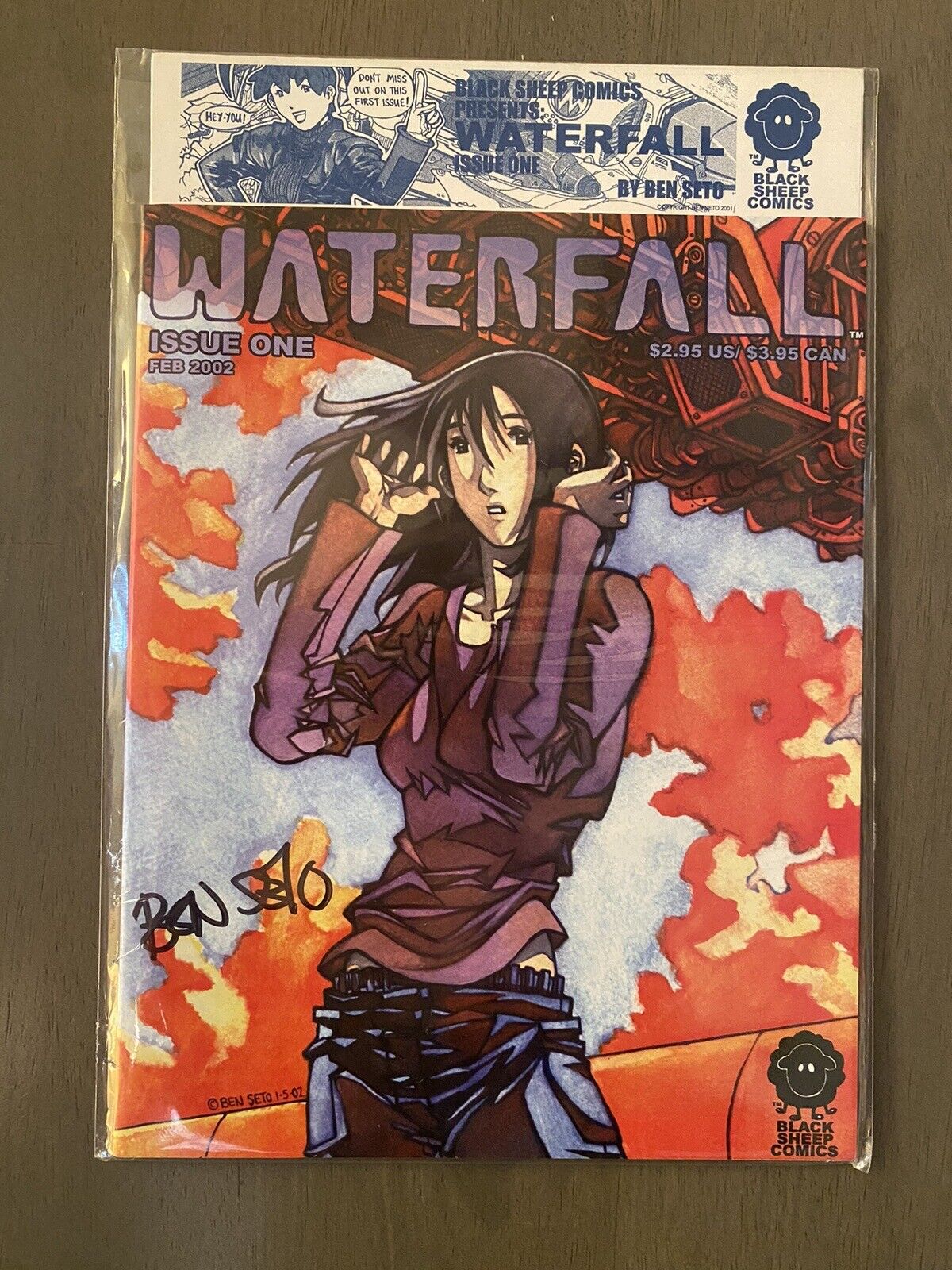 Vintage RARE Y2K - Waterfall - Issue 1 - Black Sheep Comic Book - Signed