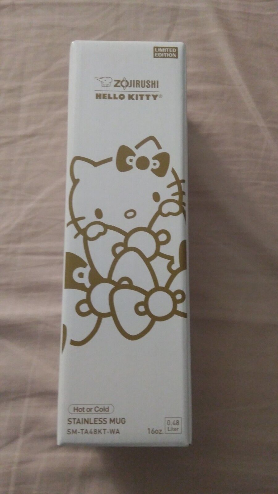 Zojirushi Hello Kitty Limited Edition Stainless Mug 16oz. 0.48L Pearl White