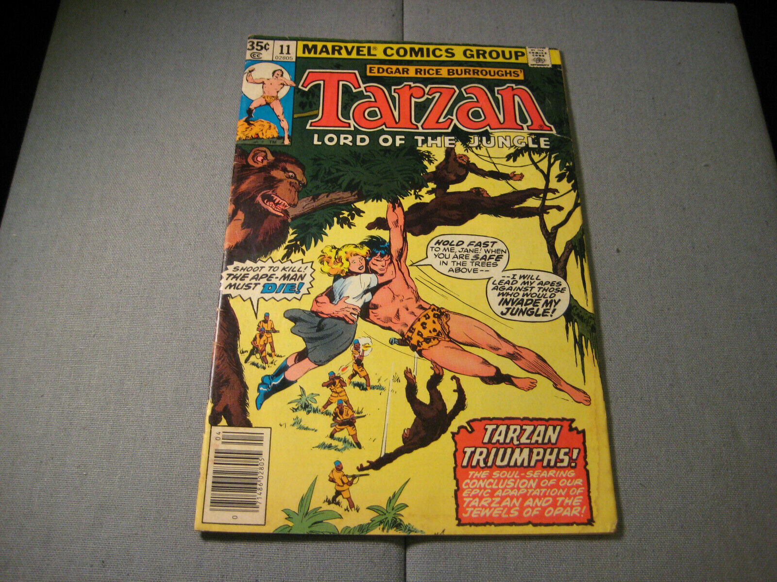 Tarzan #11 Lord of the Jungle (Marvel Comics, 1978) Low Grade READ