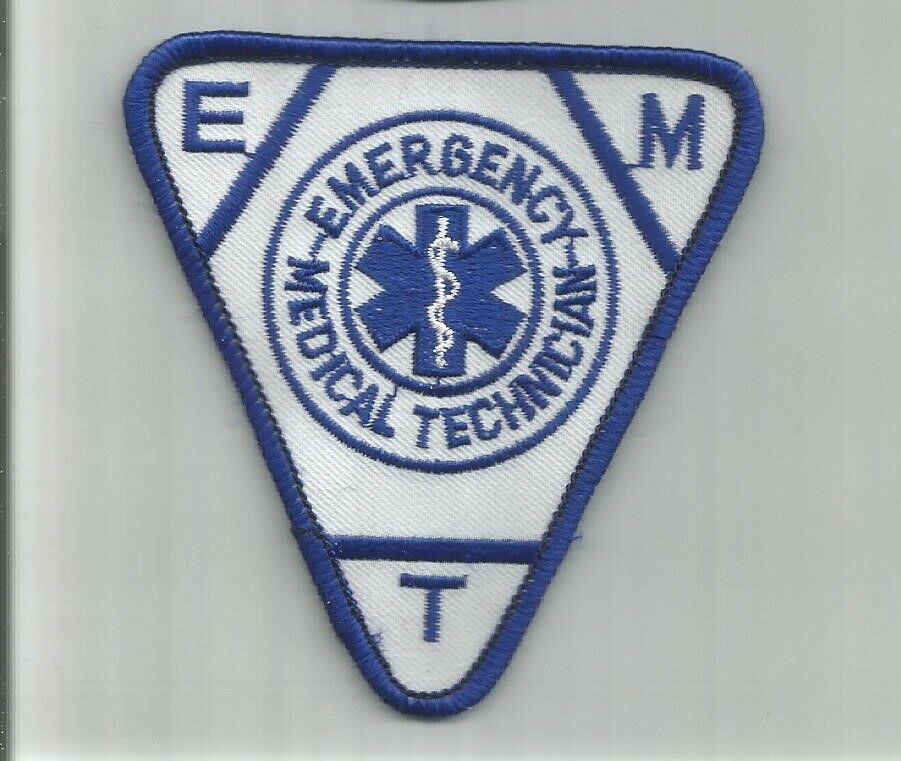EMT Emergency Medical Technician patch triangle 3-3/8 X 3-1/4 #4447