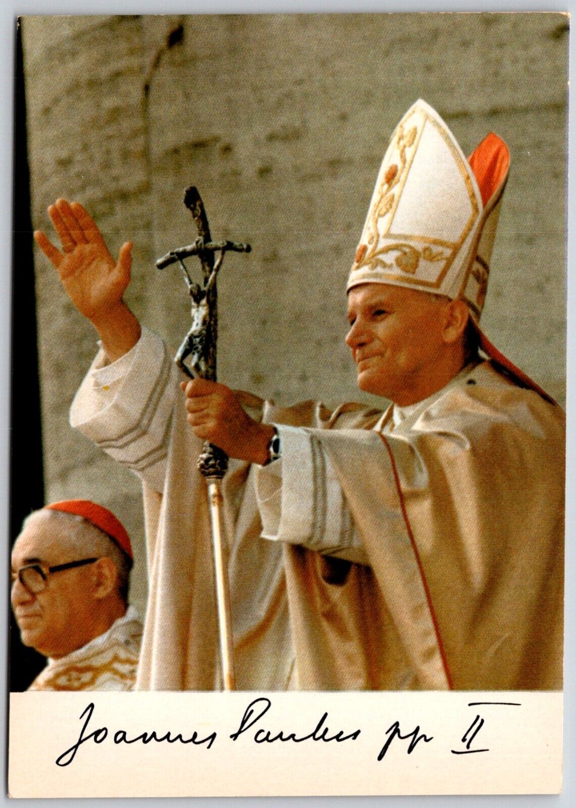 Postcard Pope John Paul II Loannes Paulus II 