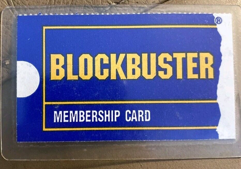 Blockbuster Video Membership Card 