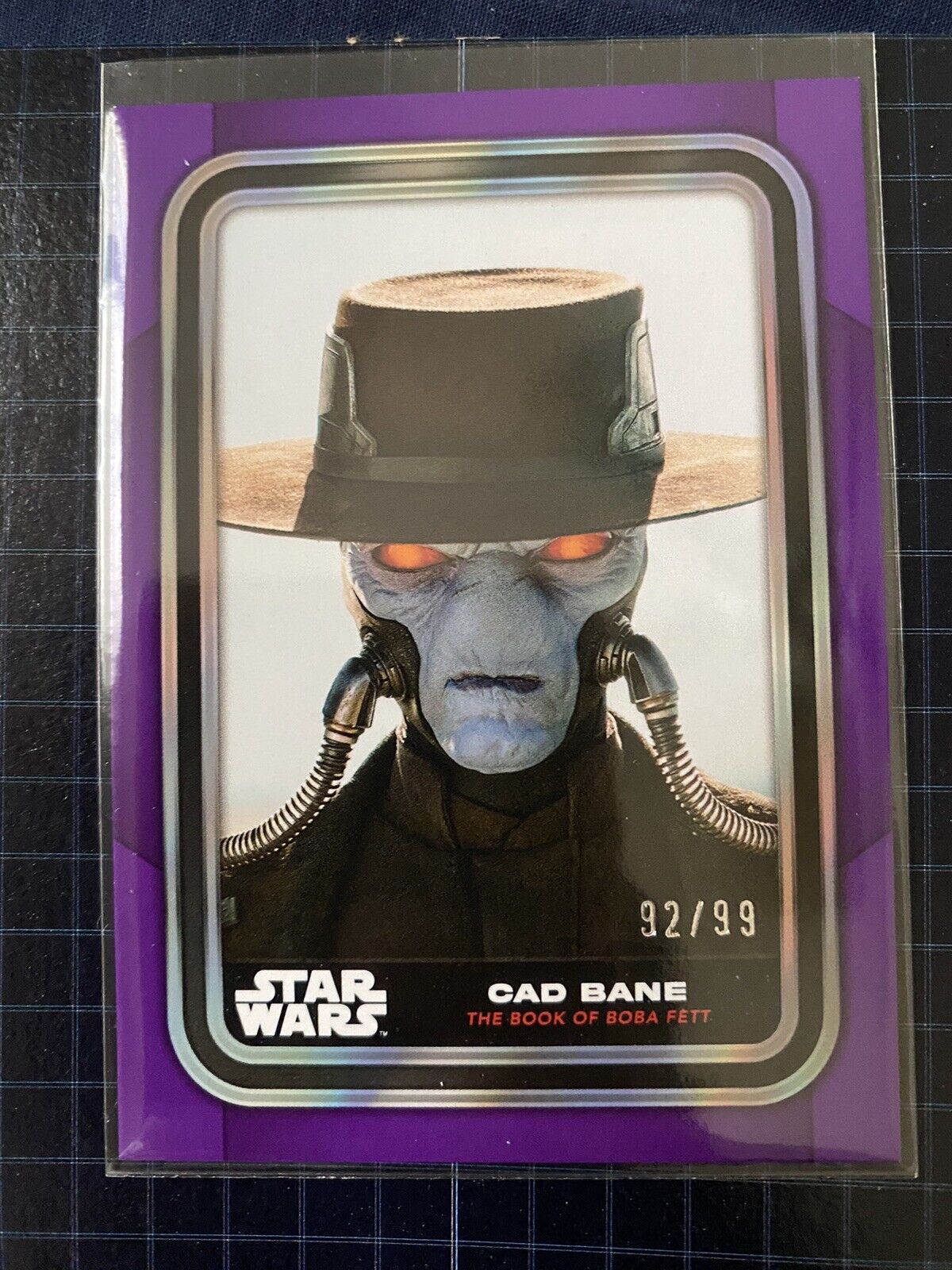 Cad Bane Purple Parallel #92/99 2023 Topps Star Wars Flagship Line