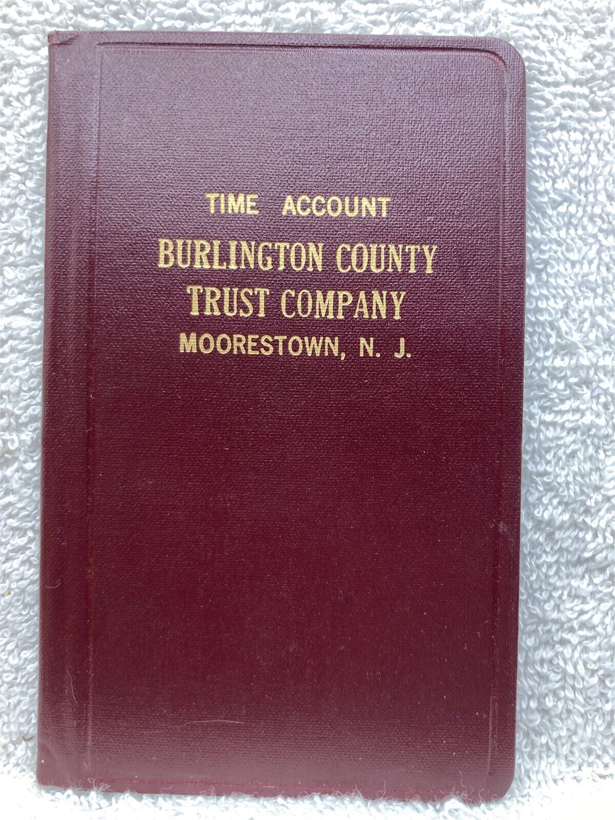 1960\'s Burlington County Trust Company Account Register Moorestown NJ Vtg