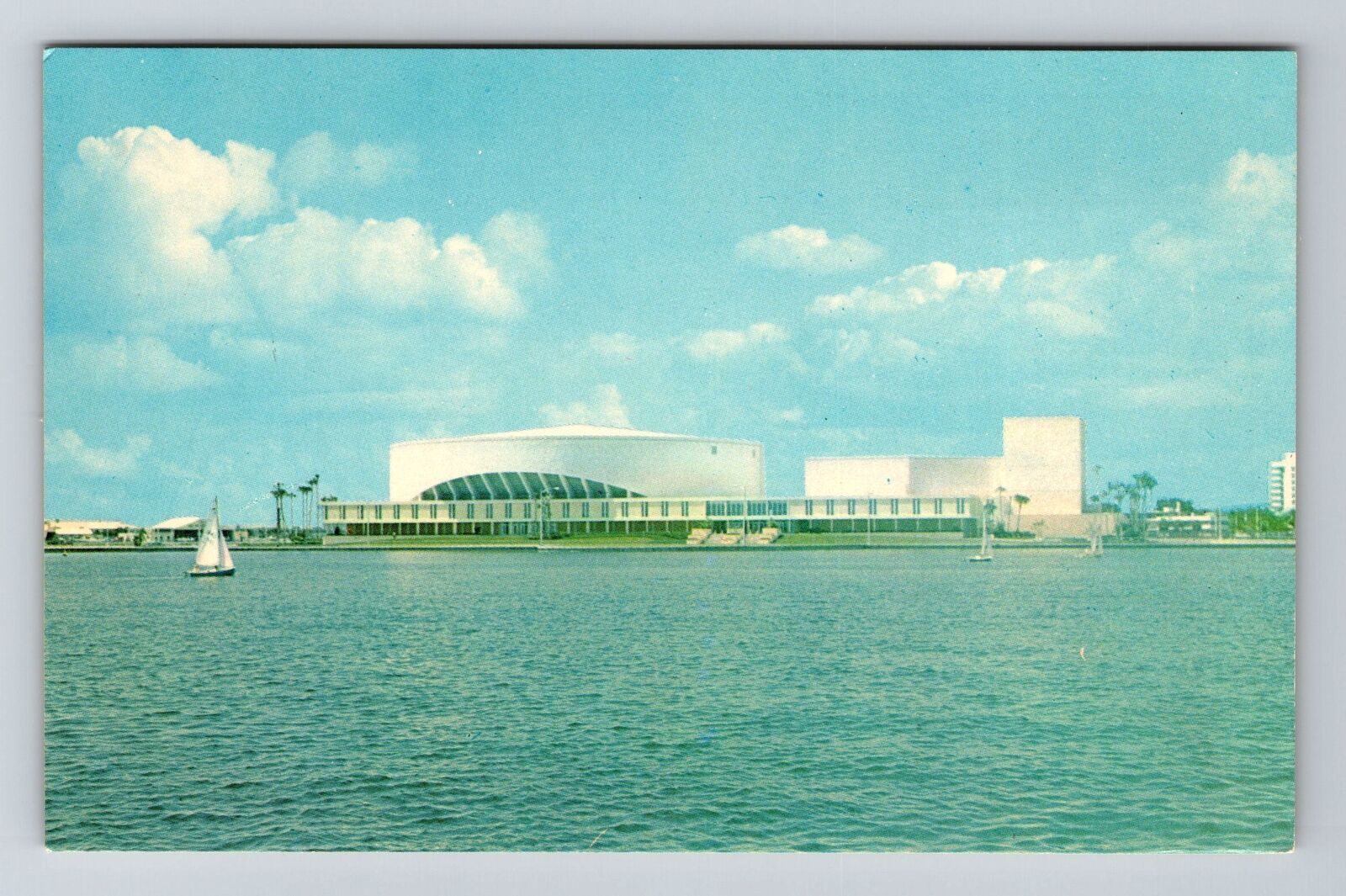 St Petersburg FL-Florida, Bayfront Center, Scenic View Vintage Postcard