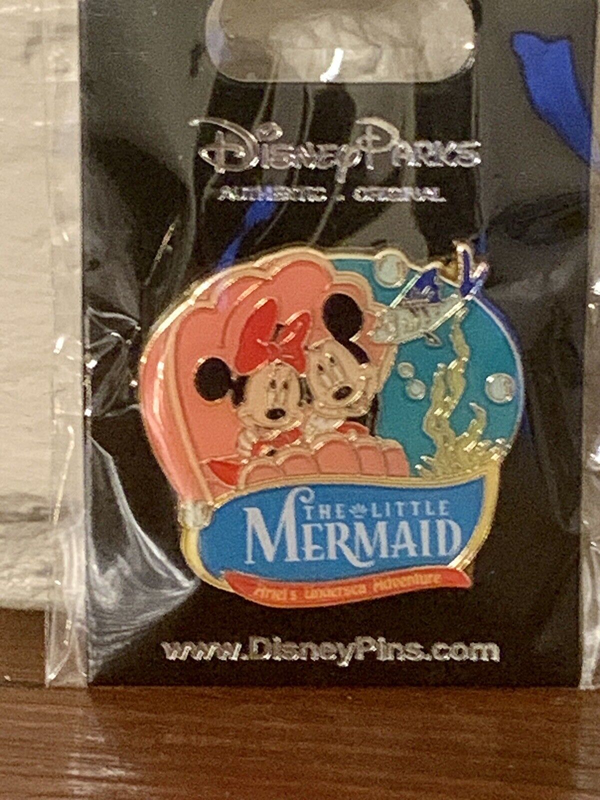 Little Mermaid Ride Disney Trading Pin Mickey Minnie Mouse New
