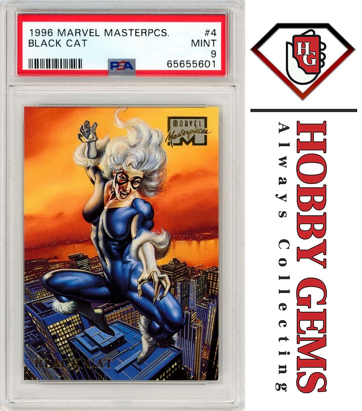 BLACK CAT PSA 9 1996 Marvel Masterpieces #4