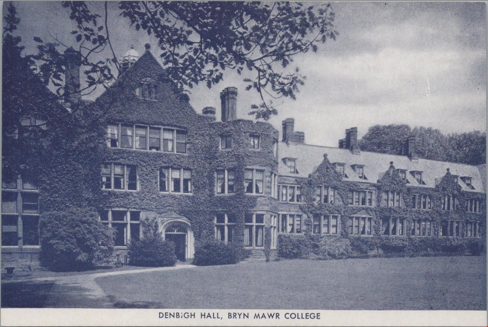 Postcard Denbigh Bryn Mawr College PA 