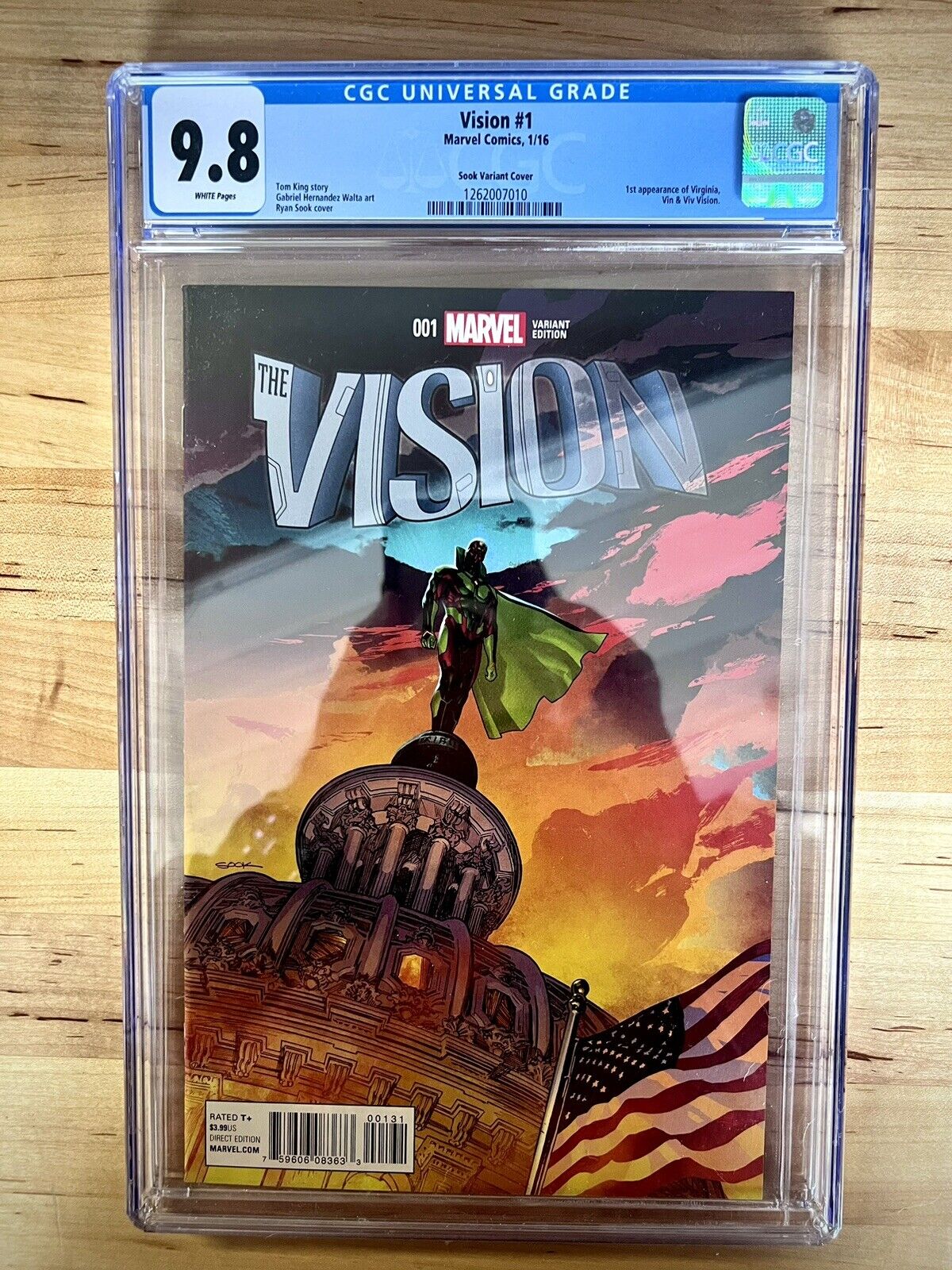 Vision (2016) #1 1:25 Sook Variant 1st Viv Virginia CGC 9.8