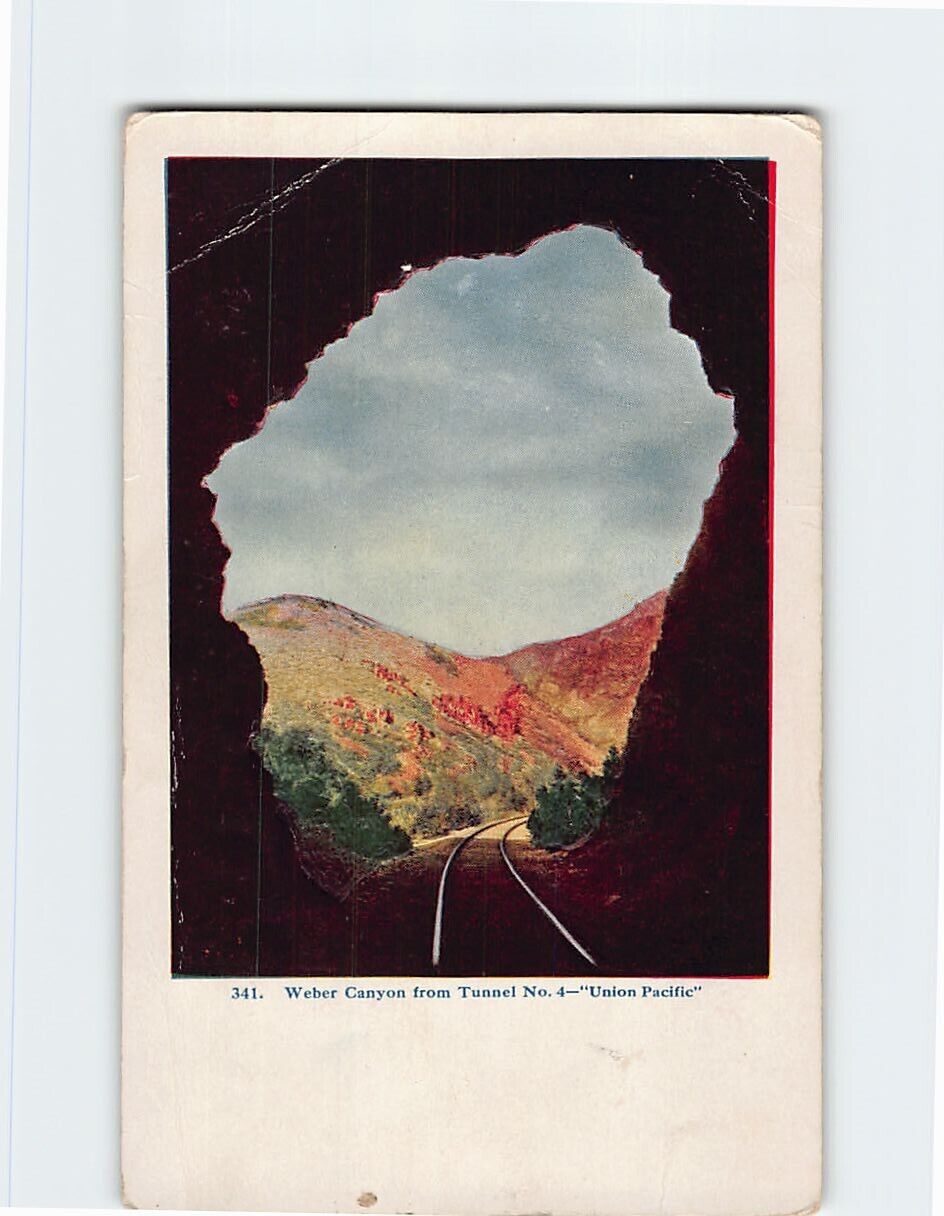 Postcard Weber Canyon from Tunnel No. 4 \