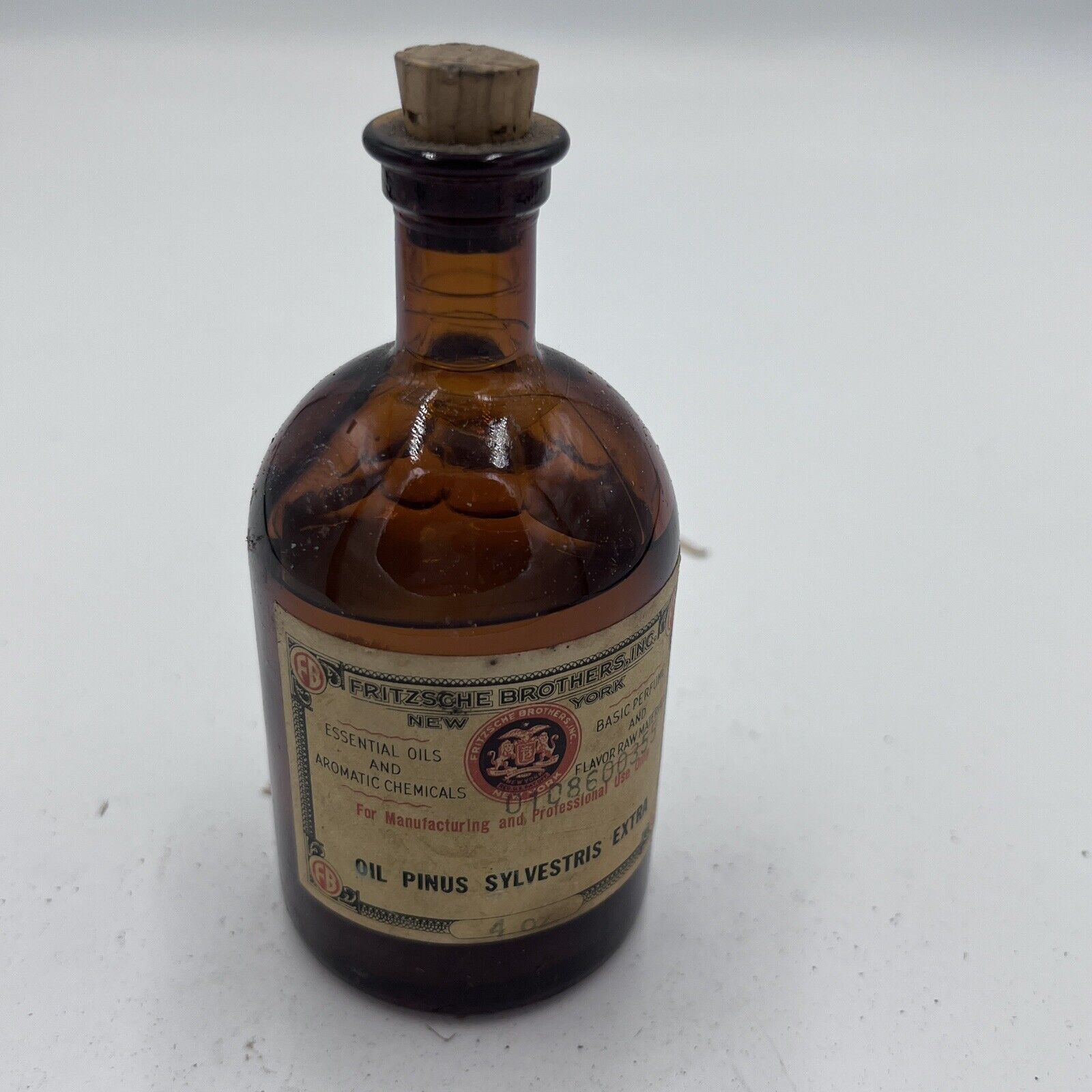 Antique  Pine ( Pinus Sylvestris ) Oil 4oz ,Full Amber Bottle Fritzsche Brothers