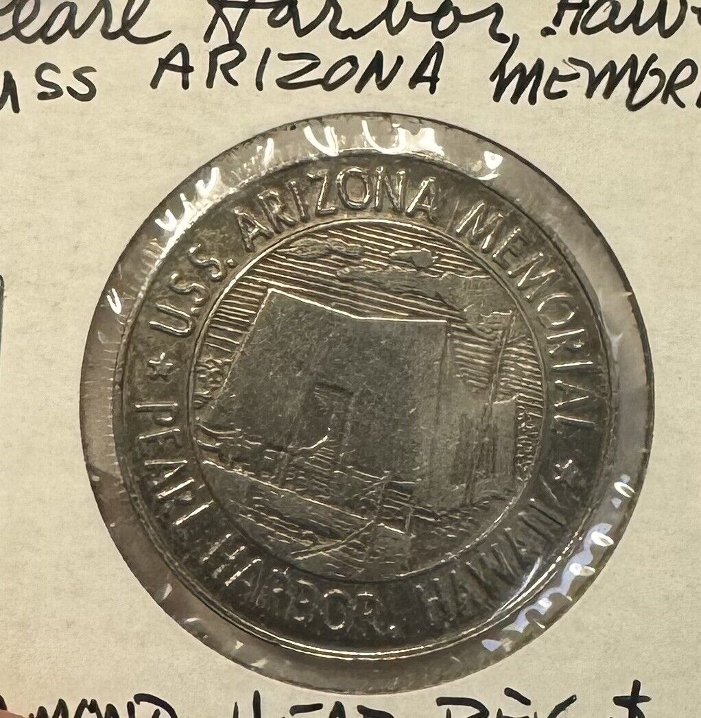 Pearl Harbor USS Arizona Memorial Museum Foundation Token Coin Diamond Head